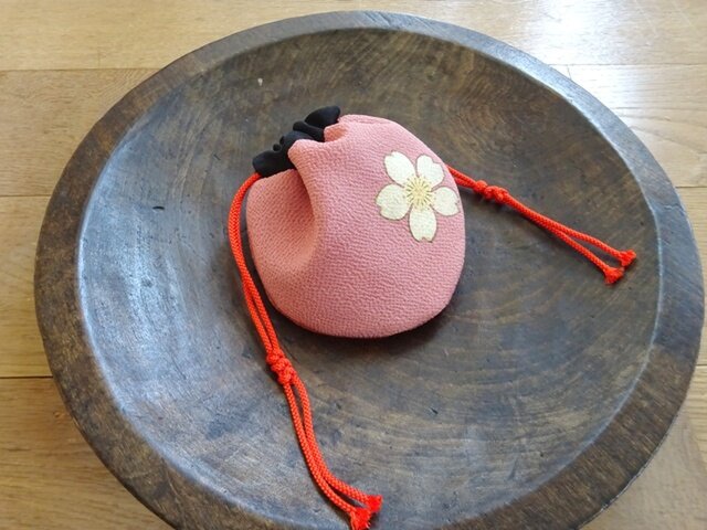 ミニ巾着(桜)の画像1枚目