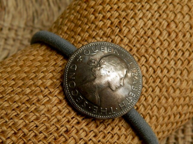 #H8 New Zealand Coin Hair Elasticの画像1枚目