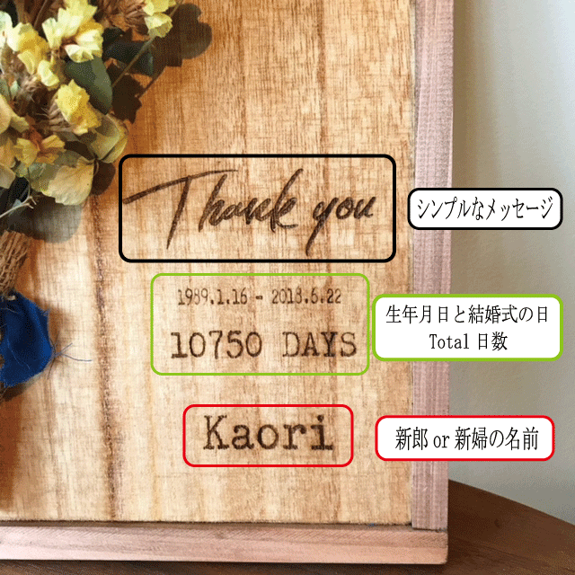 両親贈呈品 スワッグボード 2点セット 0307