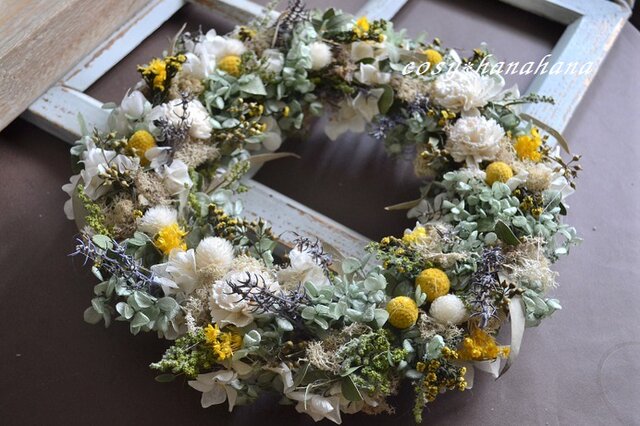 野花の春便りwreathの画像1枚目