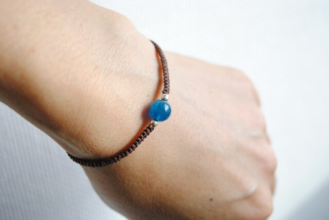 TERAFIGHT GROWLIST ブレスレット ブルー ブルーアパタイトブレスレット*8㎜ | iichi 日々の暮らしを