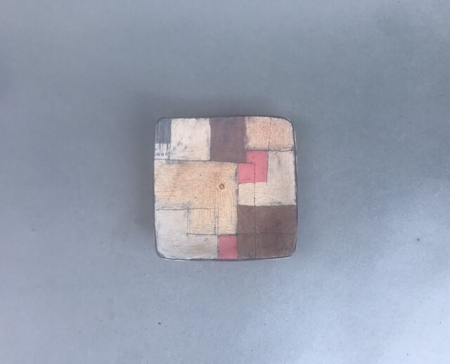 化粧掻き落とし文様 小皿147の画像1枚目