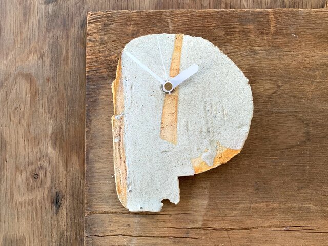 【受注生産】白に黄色3 掛け時計の画像1枚目