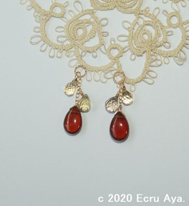 *Cinnamon stone*ヘソナイトなどのピアスチャーム