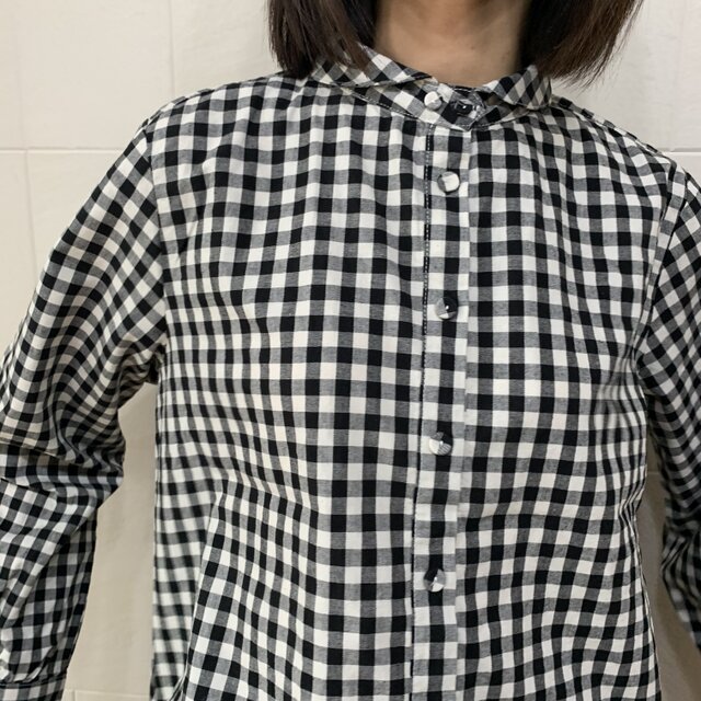 ギンガムチェックシャツ(black)の画像1枚目