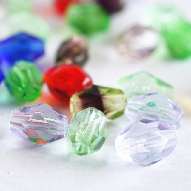 チェコビーズ◈ファイアポリッシュ◈オーバル 