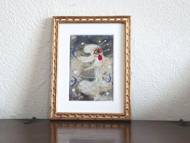 小さい絵画/現代アート/アートコレクション/壁掛けアート/可愛いインテリア/絵画壁掛け/癒しシリーズ・雪の妖精の画像1枚目