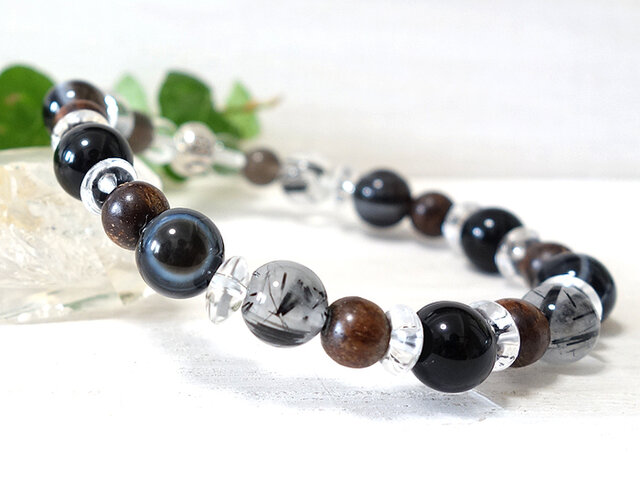 厄除けに～持ち主をマイナスエネルギーから強力に護る#07 天然石＆沈香