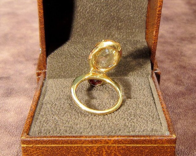 ♪昔の指輪　K18 石付き　4.6g k18 中古（ジュエリー・アクセサリー）の通販