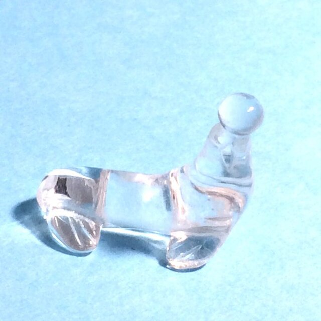 水晶 アシカ ミニサイズ テラリウム置物 オブジェ アクセサリーパーツの画像1枚目