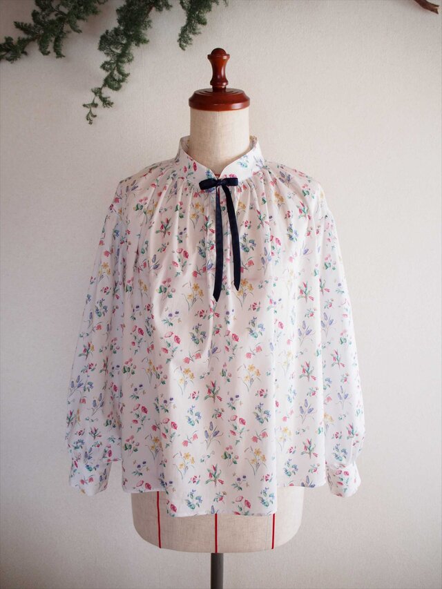painter smock,liberty printの画像1枚目