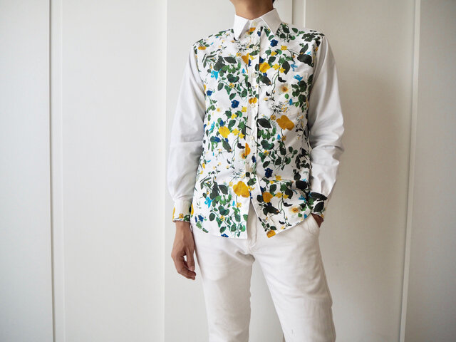 For Men !!ボタニカル柄のメンズシャツの画像1枚目