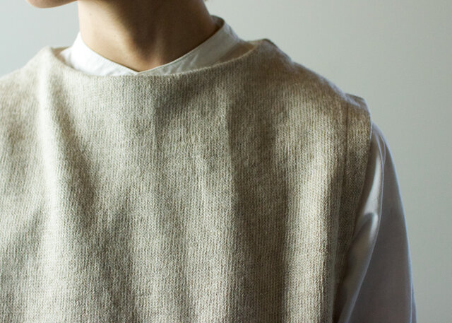 wool linen knit/bestの画像1枚目