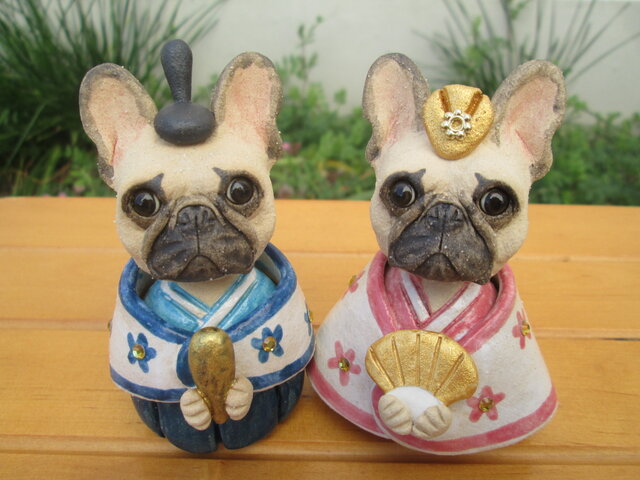 お雛様☆フレンチブルドッグ③ | iichi 日々の暮らしを心地よくする