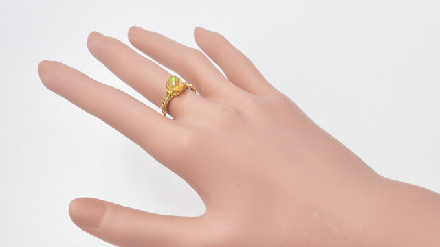 K18 メキシコオパール リング YK-AW049-28 | iichi 日々の暮らしを