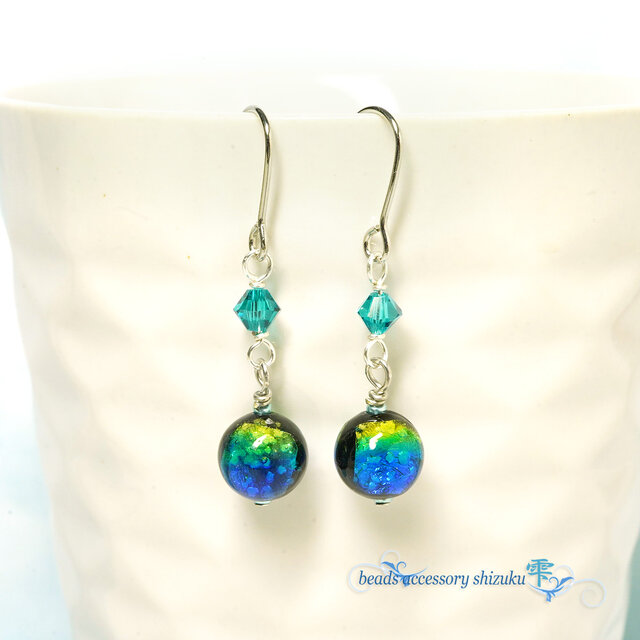 ホタル玉ピアス＊ケラママリン