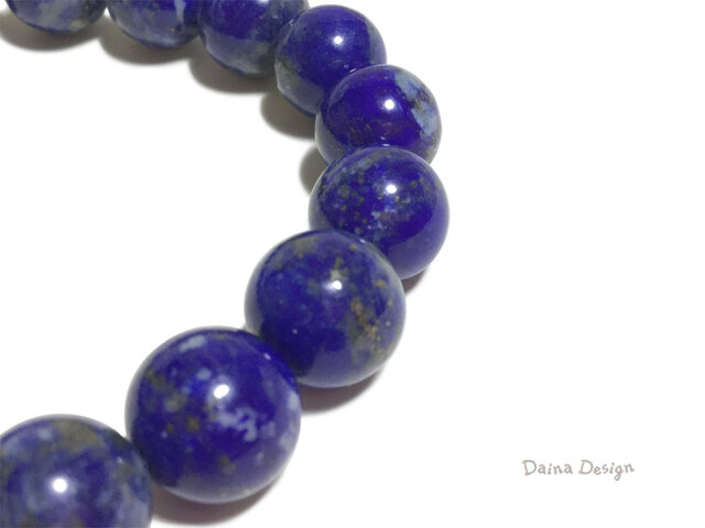ラピスラズリ ブレスレット 9月誕生石 厄除け レア 大粒 天然石