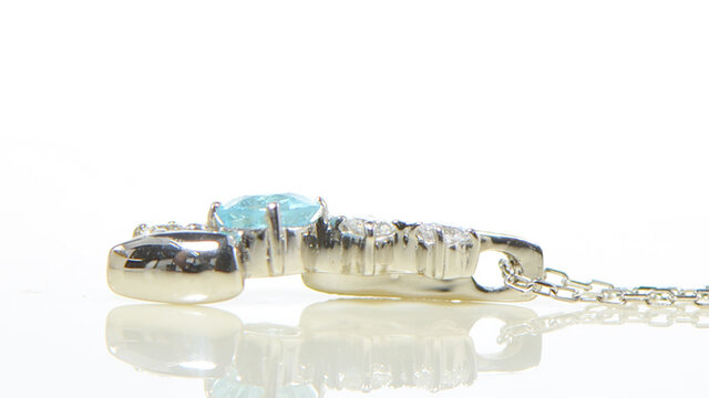 プラチナ パライバトルマリン ダイヤ ペンダント YK-BG005CI | iichi