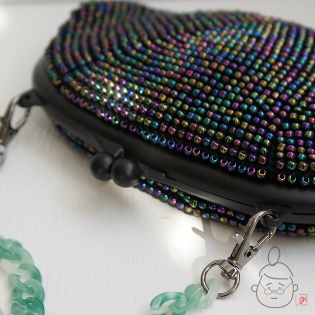 ばあば作☆キラキラプチバッグ（tamamushi・1150)