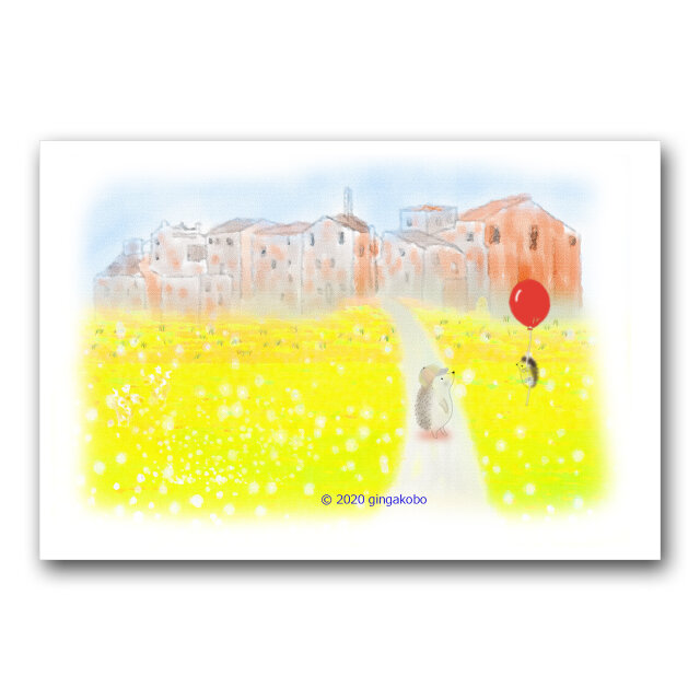 「成長の証し」 ほっこり癒しのイラストポストカード2枚組 No.980の画像1枚目