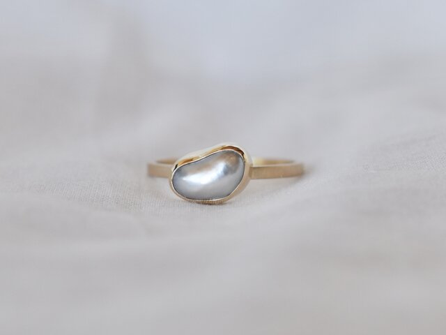 Keshi Pearl Ring size10の画像1枚目