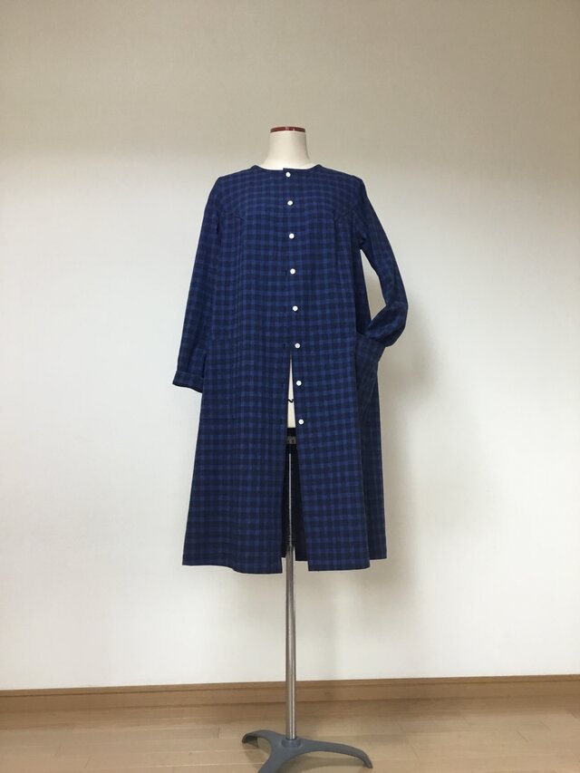 ロングブラウス      コットン