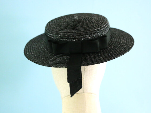poisE VIOLA （Black） 麦わら帽子 poisE VIOLA （Black） 麦わら帽子