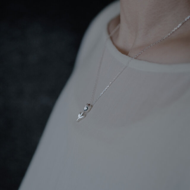 Pink チューリップ ネックレス シルバー925 | iichi 日々の暮らしを 