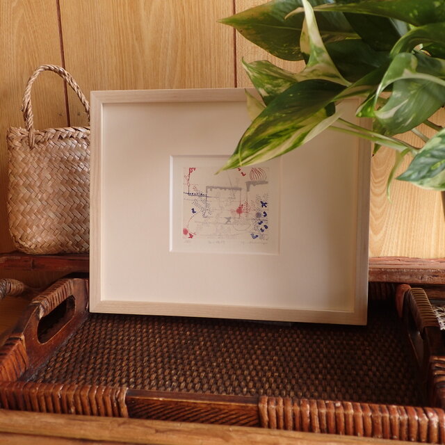 白い場所　額装込み