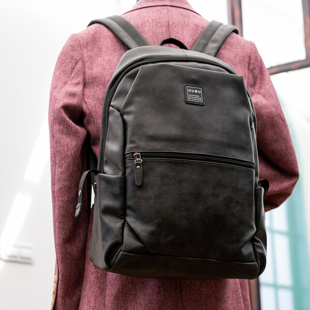 大容量 通学通勤 リュックサック 鞄 バッグ シンプル レザー ハンドバッグ ショルダーバグ レジャーバッグトートバッグの画像1枚目