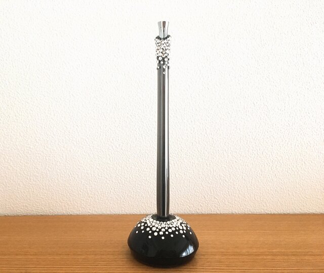 スワロフスキー・クリスタルデコ:ボールペンスタンド【クリスタル