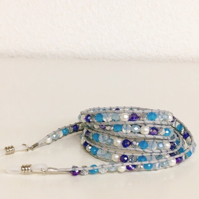【送料無料】青✩ブルーグラデーション☆グラスコードの画像1枚目