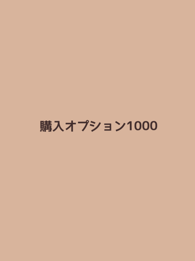 購入オプション1000の画像1枚目
