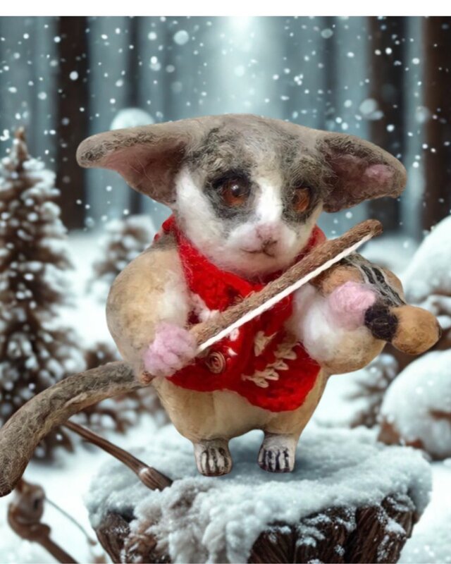 受注制作⭐︎ショウガラゴのバイオリニスト