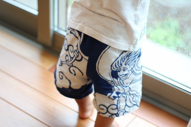 手ぬぐい ズボン(80サイズ)の画像1枚目