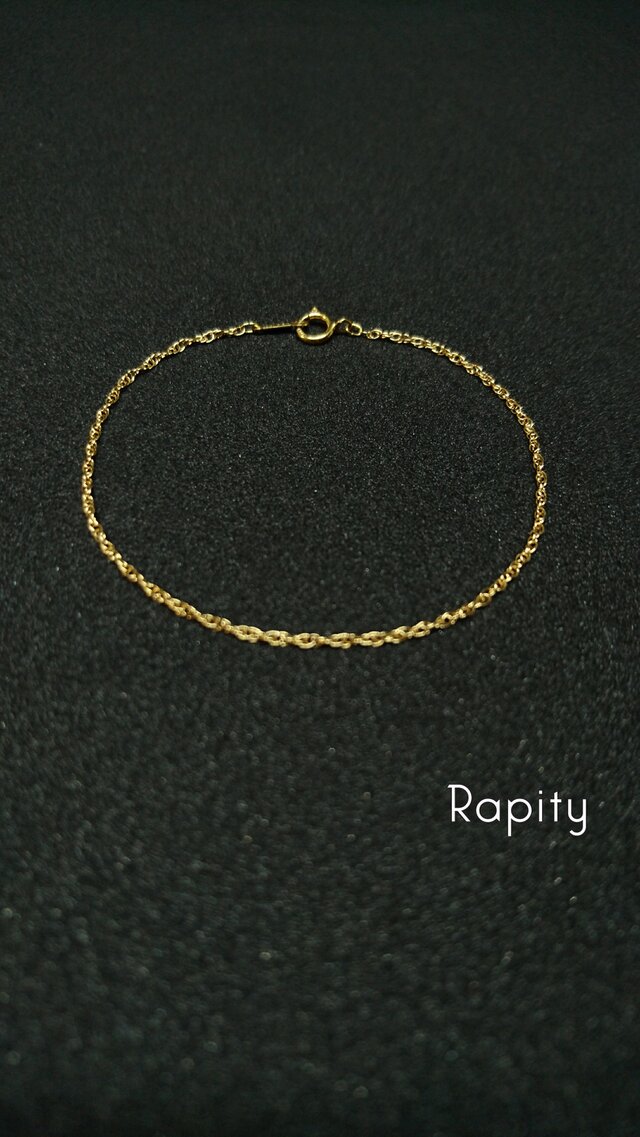 14kgf ゴールド ☆ チェーン ブレスレット