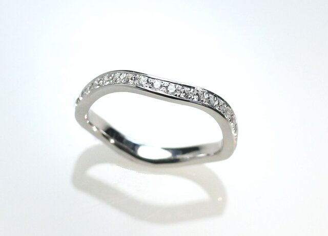 Pt900 ダイヤモンド・ハーフエタニティリング type5 | iichi 日々の