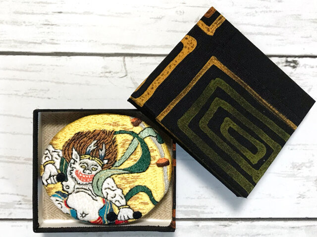 刺繍色紙 風神雷神 セット売り 花王印文化刺繍キット BSJ-001 
