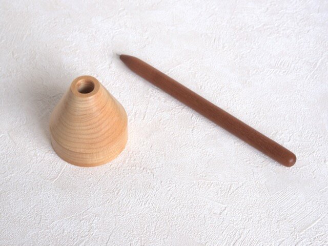 ボールペン&スタンド(ブナ)の画像1枚目