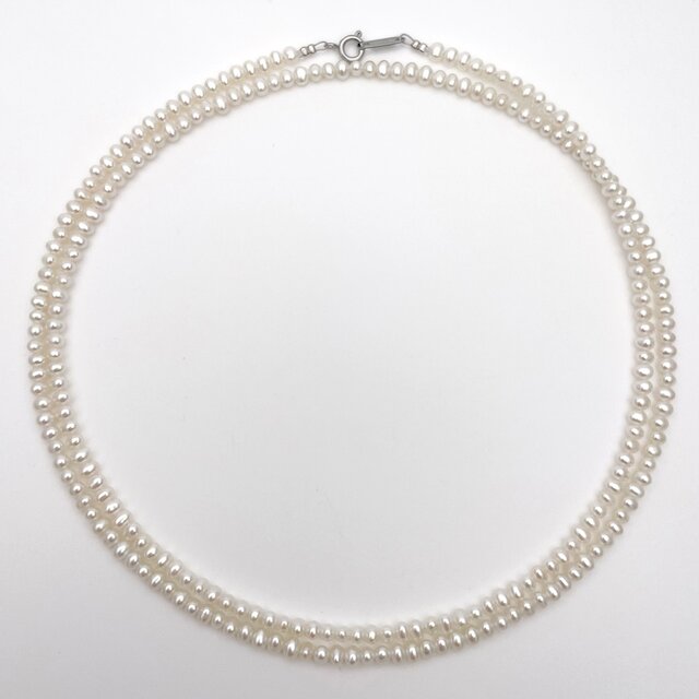 本真珠ロングネックレス 80cm ベビーパール 極小粒 3mm 淡水 本真珠ロングネックレス 80cm ベビーパール 極小粒 3mm 淡水