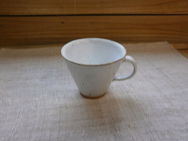 白マット釉 コーヒーカップの画像1枚目