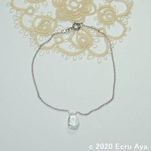 *雛納*宝石質アクアマリンのブレスレット