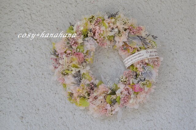桜色の花舞wreathの画像1枚目