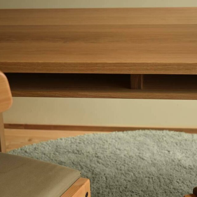 OAKオーク棚付きダイニングテーブルW140 | iichi 日々の暮らしを