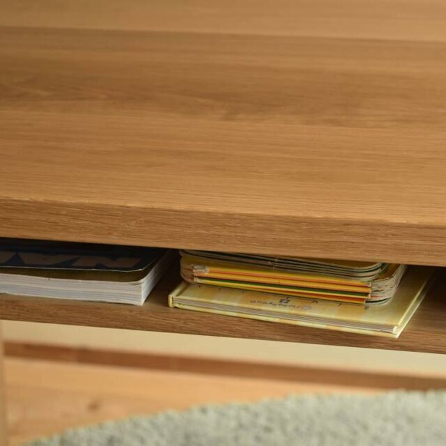 OAKオーク棚付きダイニングテーブルW140 | iichi 日々の暮らしを