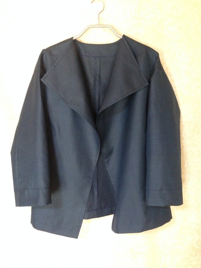 大島紬単衣ジャケット | iichi ハンドメイド・クラフト作品・手仕事品の通販