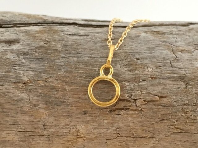 K24 Pure Gold Ring Pendant ◇純金の輪 ペンダントトップ | iichi
