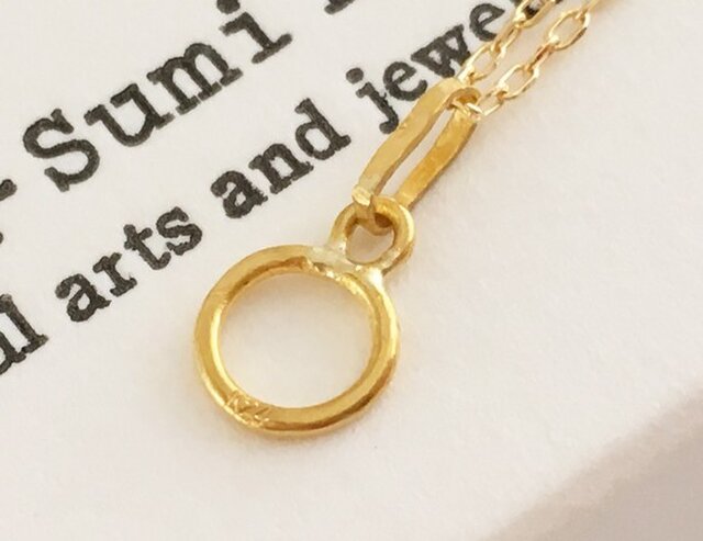 K24 Pure Gold Ring Pendant ◇純金の輪 ペンダントトップ | iichi