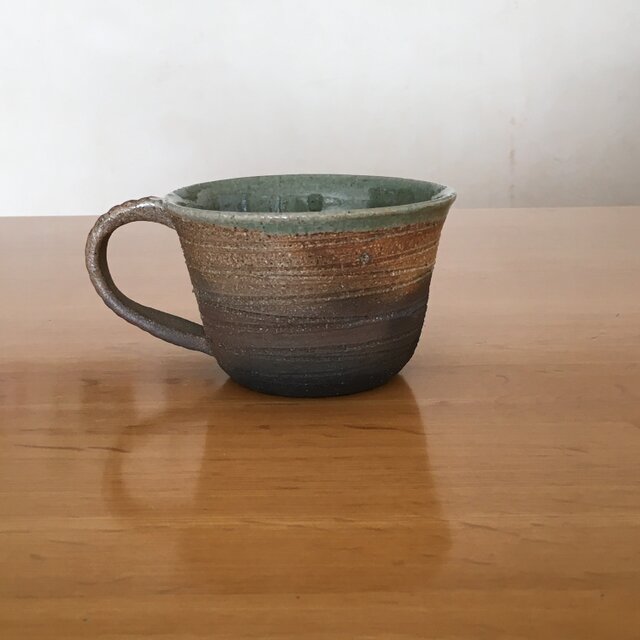 炭化焼成大きめコーヒーカップの画像1枚目