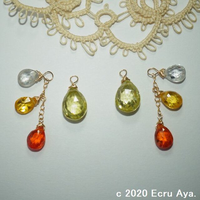 *smiling*ジルコニアの2wayピアスチャーム